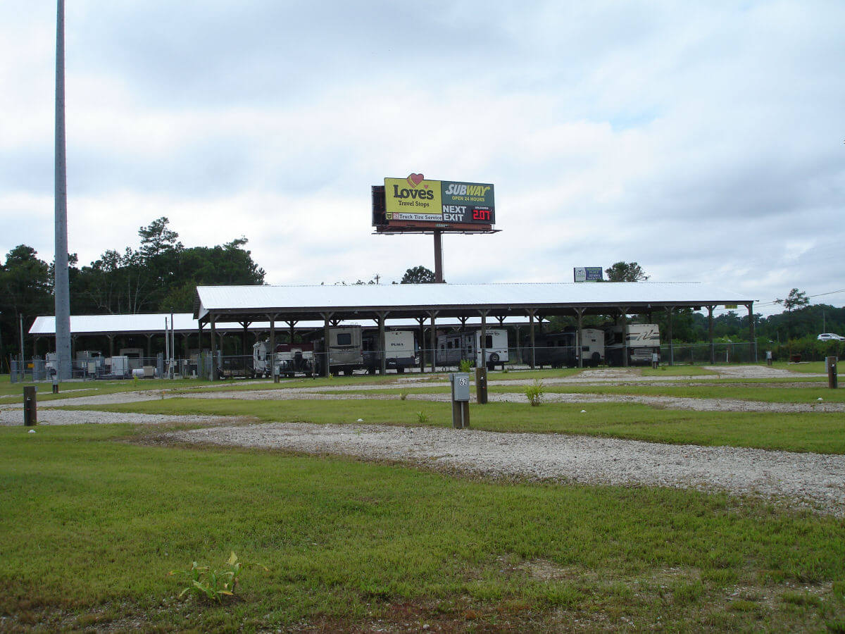 Image 4 of our storage park in Biloxi | Allure RV Park
