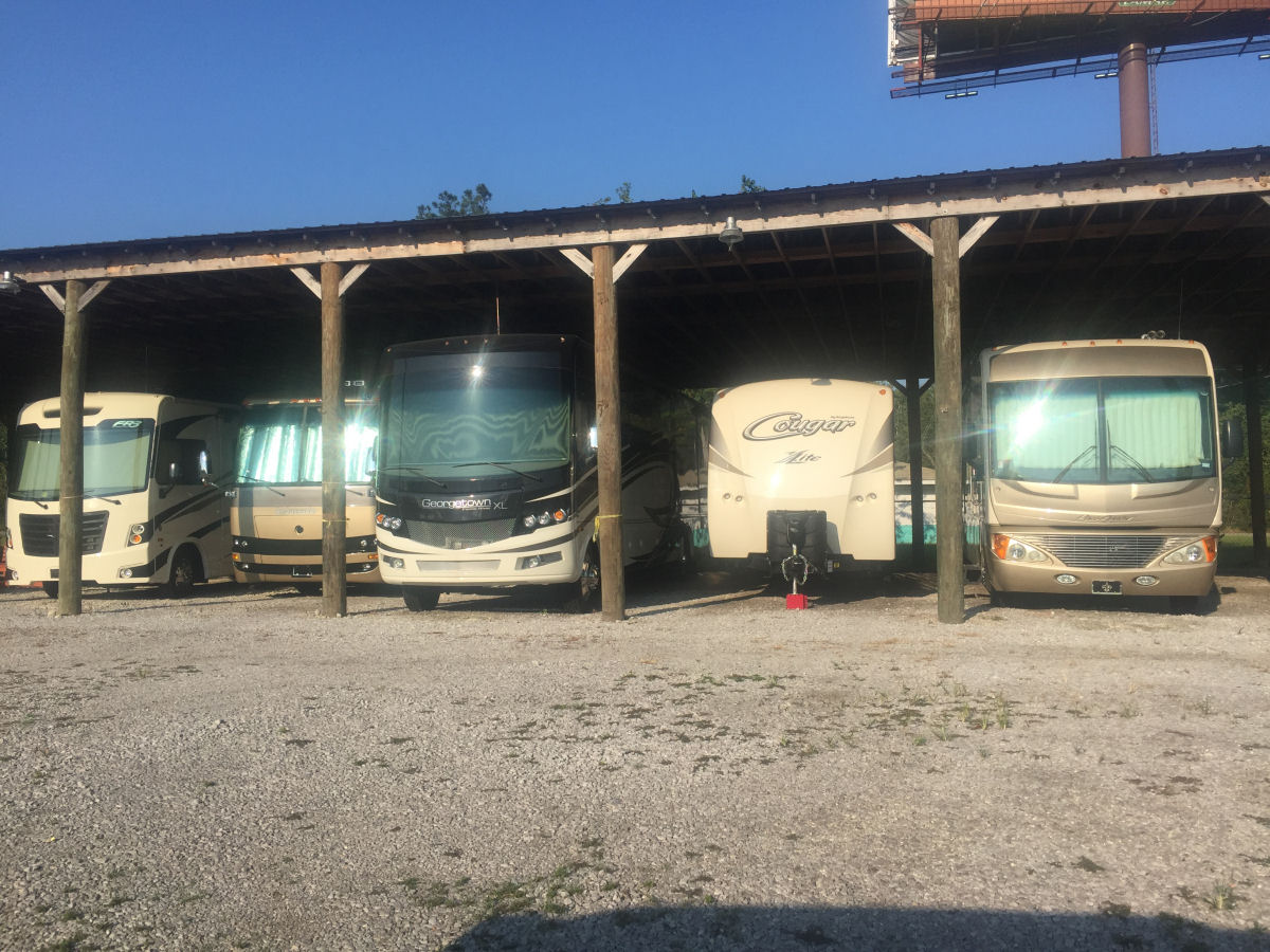 Image 2 of our storage park in Biloxi | Allure RV Park